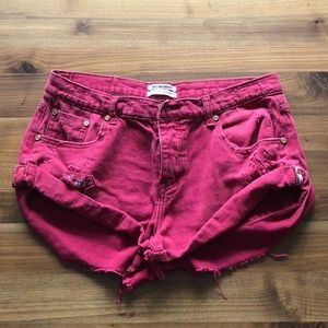 One Teaspoon bandit jean shorts